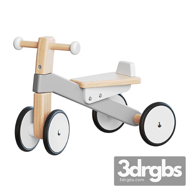 Bajo Wooden Cycle First Trike 3dsmax Download - thumbnail 1
