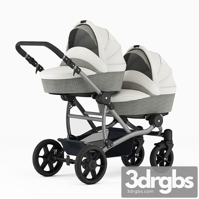 Carriage For Twins For Newborns 3dsmax Download - thumbnail 1