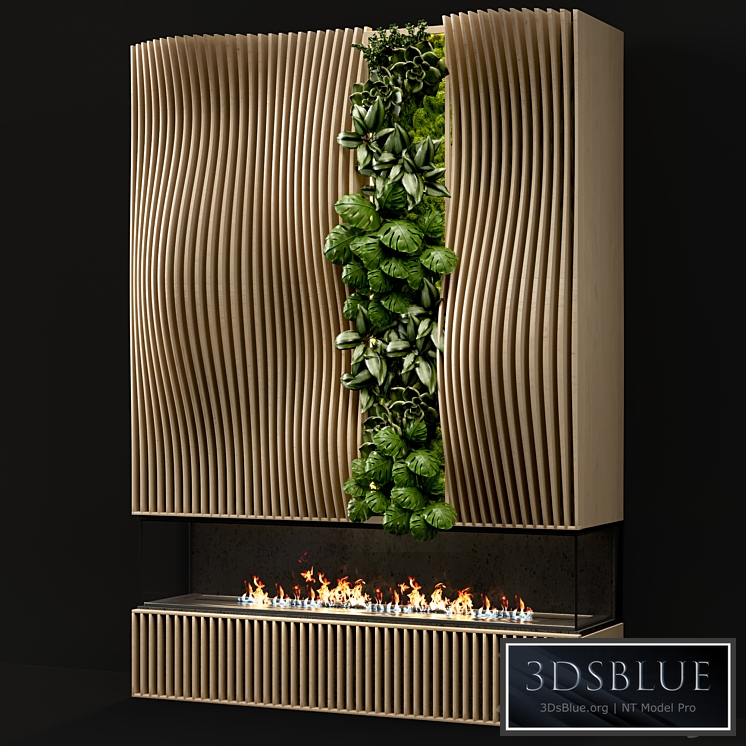Fireplace modern 48 3DS Max - thumbnail 3