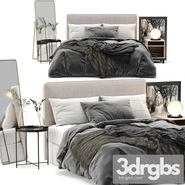 Ikea lauvik bed 2 3dsmax Download - thumbnail 1