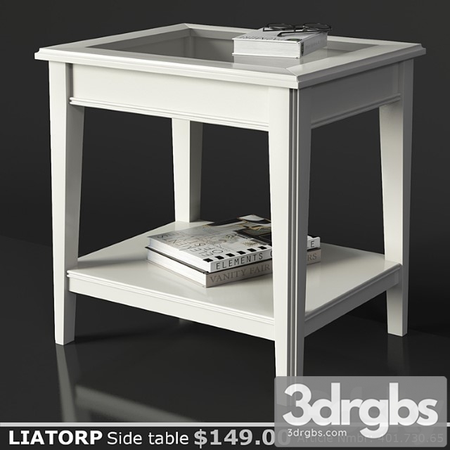 Ikea liatorp side table 2 3dsmax Download - thumbnail 1