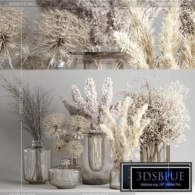 Dry Bouquet Collection 05 – Dried autumn plants and flowers 3DS Max - thumbnail 3