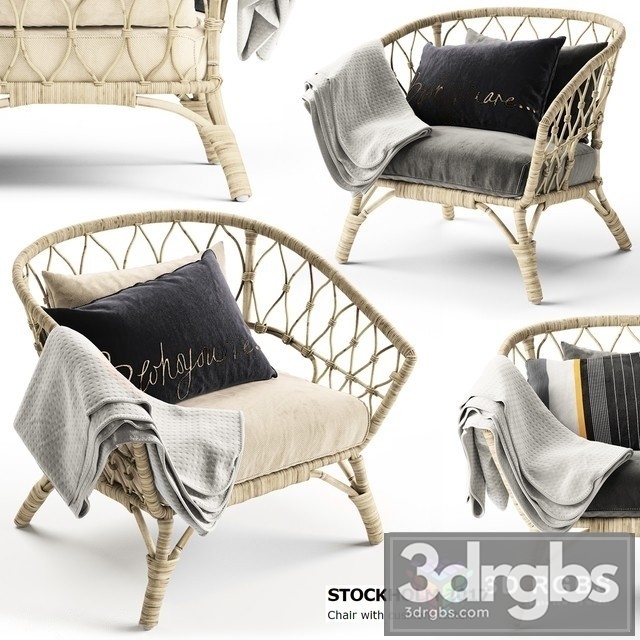 Stocholm Outdoor Armchair 3dsmax Download - thumbnail 1