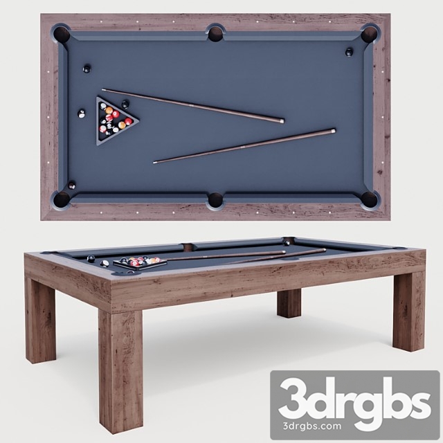 Brunswick parsons billiards table 3dsmax Download - thumbnail 1