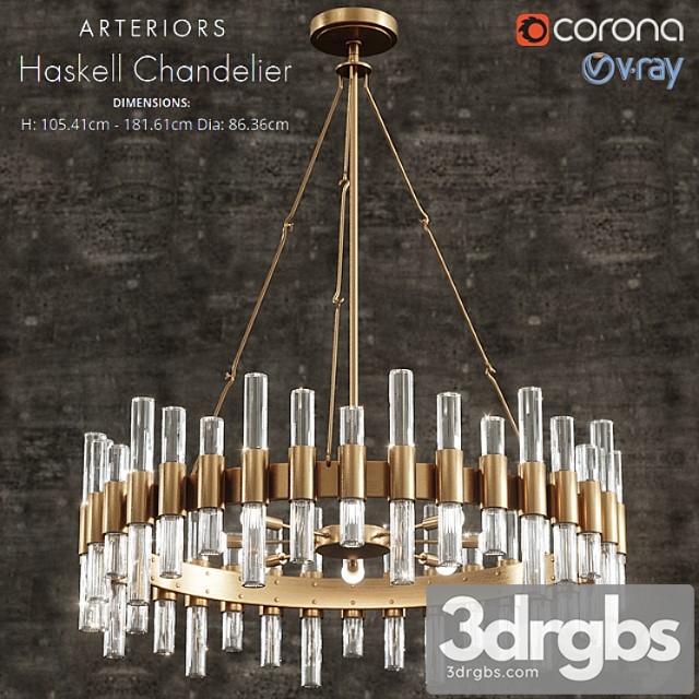 Haskell Chandelier 3dsmax Download - thumbnail 1