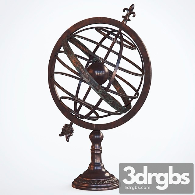 Armillary Sphere Sculpture By Darby Home Co 3dsmax Download - thumbnail 1