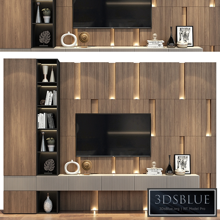 TV stand 27 3DS Max - thumbnail 3