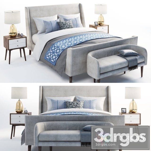 Sleigh Bed 3dsmax Download - thumbnail 1