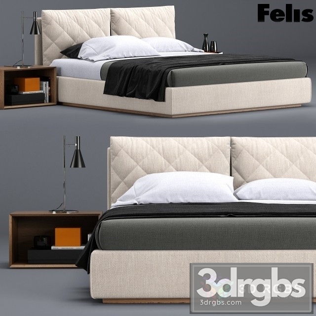 Felis Allen Bed 3dsmax Download - thumbnail 1
