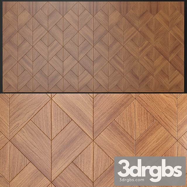 Wall panels made of wood 3dsmax Download - thumbnail 1