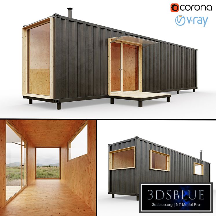 Container house 3DS Max - thumbnail 3