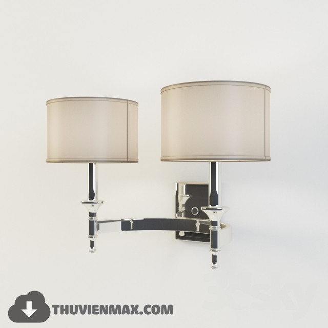 Pembroke 2-Light Sconce in Polished Nickel 3DS Max - thumbnail 3