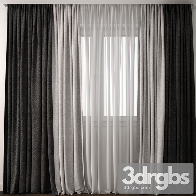 Fabric Curtain 28 3dsmax Download - thumbnail 1