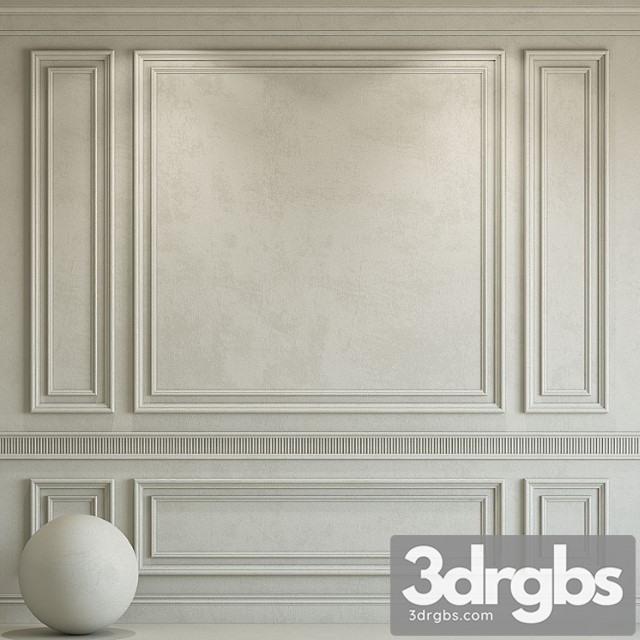 Decorative Plaster With Molding 185 3dsmax Download - thumbnail 1
