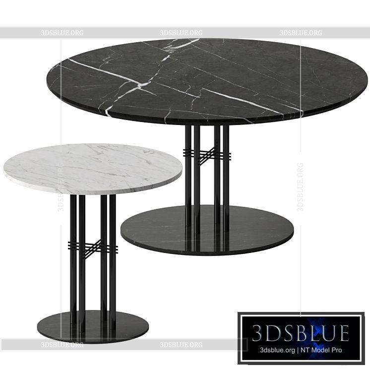 TS Column Dining Table by GUBI 3DS Max - thumbnail 3
