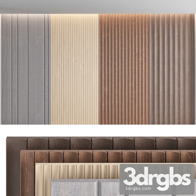 Wood panels Set8 3dsmax Download - thumbnail 1