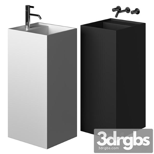 Freestanding Washbasin Laufen Kartell 3dsmax Download - thumbnail 1