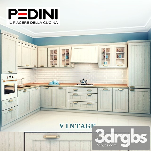 Kitchen Pedini Modiel Vintage 3dsmax Download - thumbnail 1