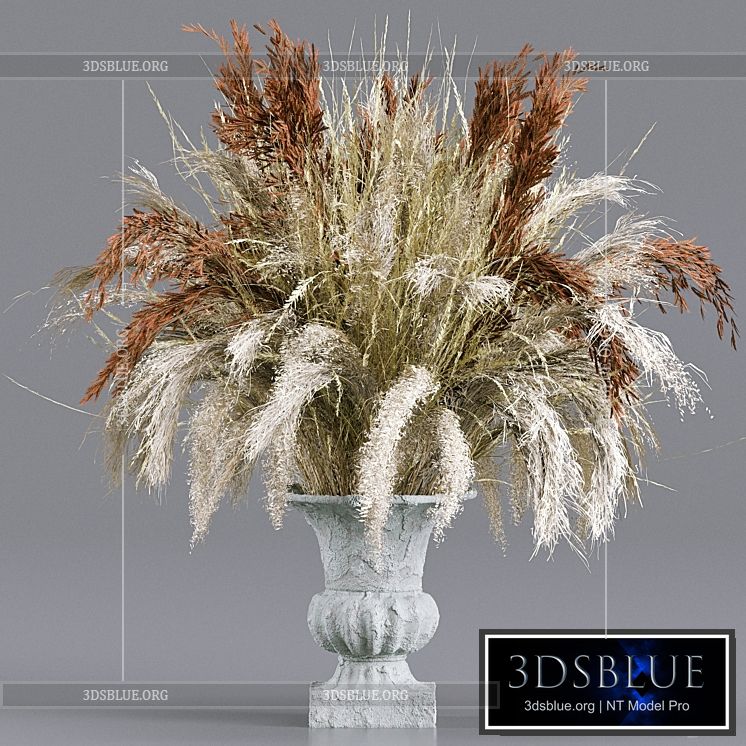 Bouquet Collection 13 – Decorative Dried Branches and Pampas 3DS Max - thumbnail 3