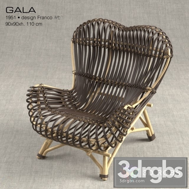 Vittorio Bonacina Gala Chair 3dsmax Download - thumbnail 1