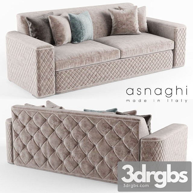 Asnaghi lybra sofa 2 3dsmax Download - thumbnail 1
