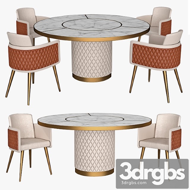 Table and amet chair reflex 2 3dsmax Download - thumbnail 1