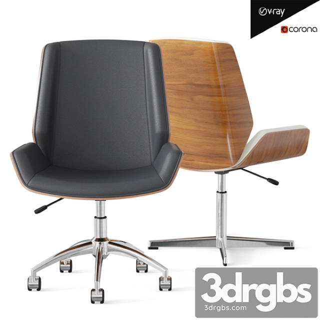 LUS101 Office Chair 3dsmax Download - thumbnail 1