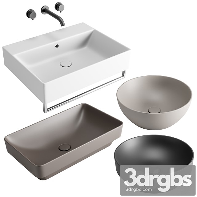 Gsi Colorelements Washbasin Set 2 3dsmax Download - thumbnail 1