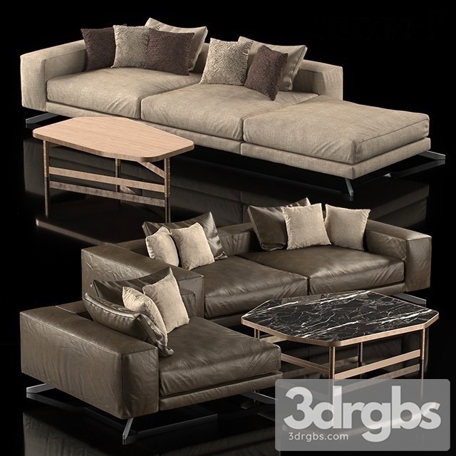 Henge X One Sofa Or Table Set  3dsmax Download - thumbnail 1