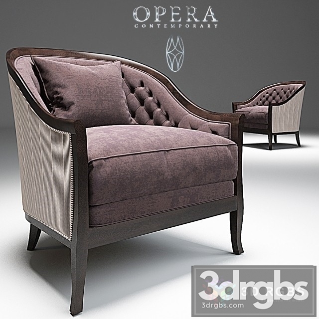 Marta Classic Armchair Opera 3dsmax Download - thumbnail 1