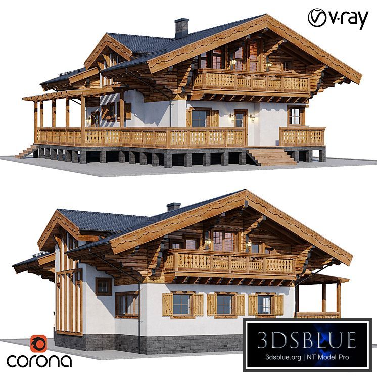 country house 7 3DS Max - thumbnail 3