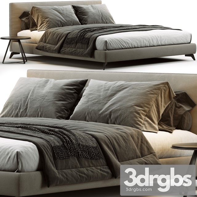 Meridiani Stone Up Bed 2 3dsmax Download - thumbnail 1