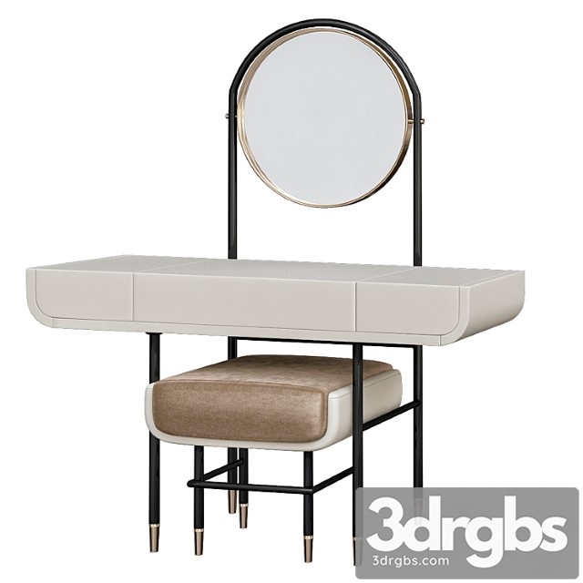 Make up mirror work table with 2 3dsmax Download - thumbnail 1