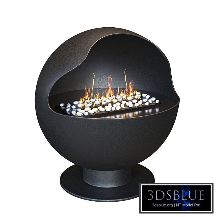 Bio fireplace Lux Fire Johnny 3DS Max - thumbnail 3