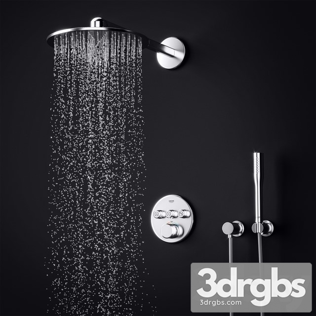 Grohe SmartControl Concealed Shower System 3dsmax Download - thumbnail 1