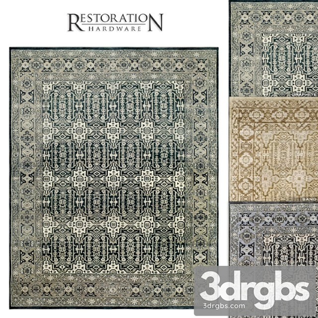 Rh moderne geometric rug 20 3dsmax Download - thumbnail 1
