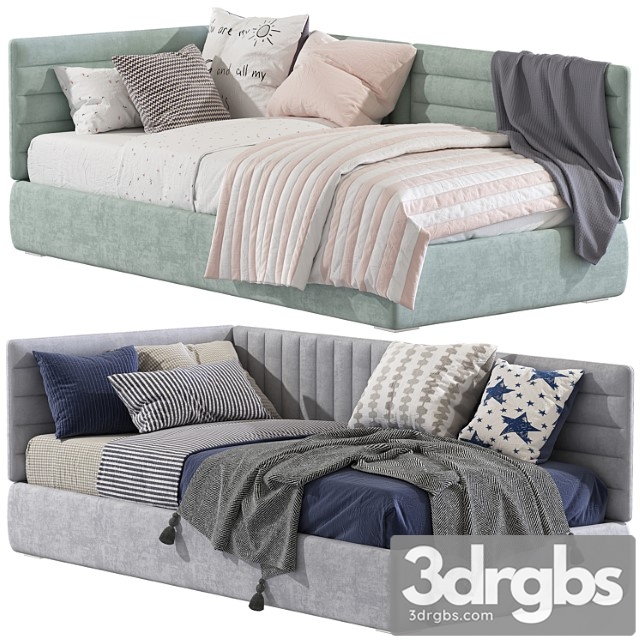 Contemporary Style Sofa Bed 3 3dsmax Download - thumbnail 1