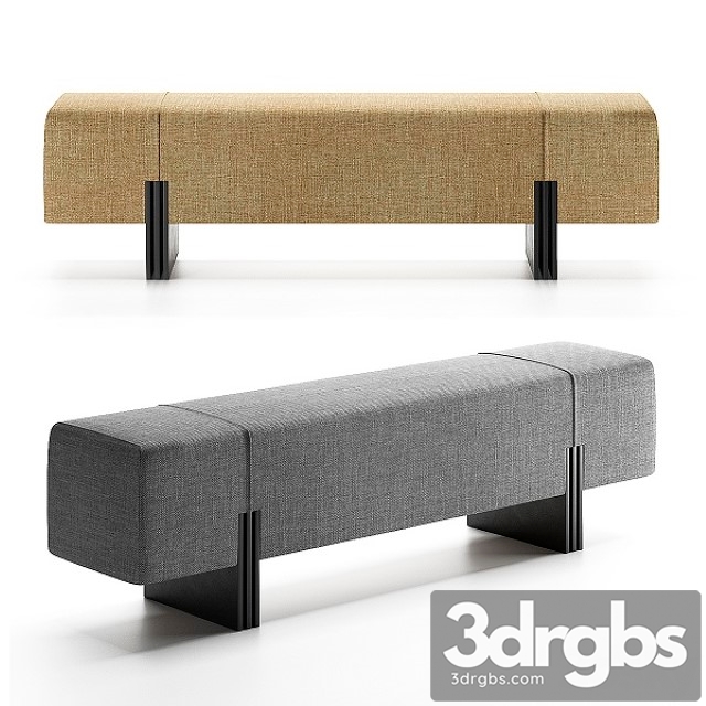 Apua Bench by Bruno Moinard Editions 3dsmax Download - thumbnail 1