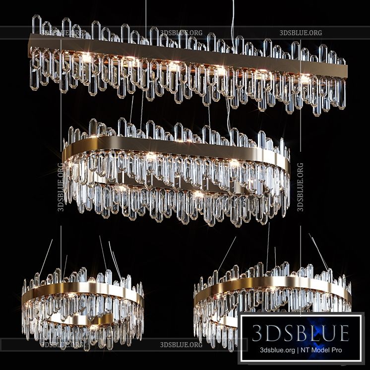 Pendant chandeliers VALERY by Lampatron 3DS Max - thumbnail 3