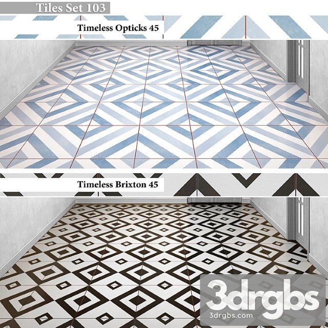 Tiles set 103 3dsmax Download - thumbnail 1