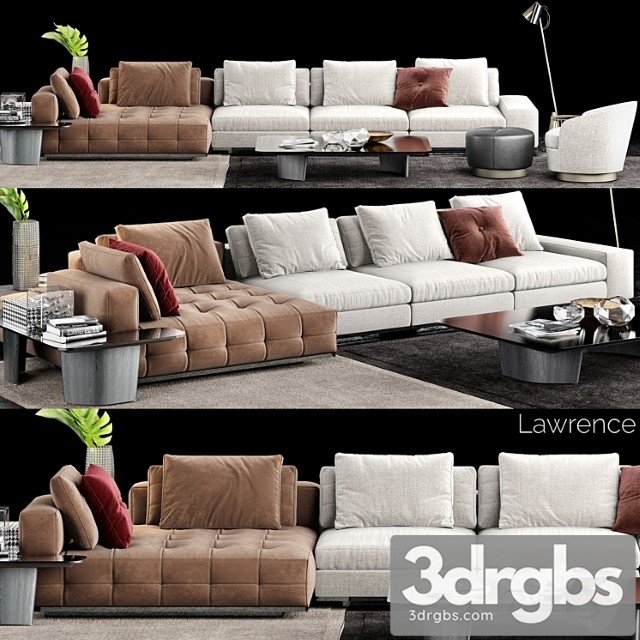 Minotti lawrence sofa_2 2 3dsmax Download