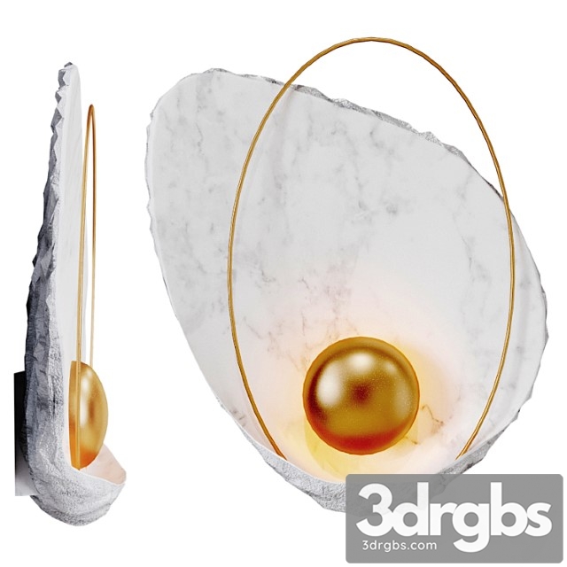 Sconce ginger & jagger pearl wall lamp 3dsmax Download - thumbnail 1