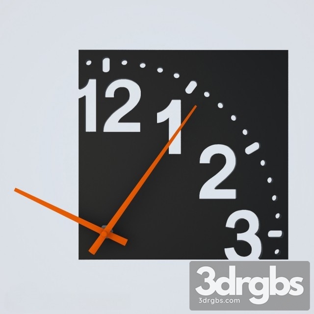 Modern Clock 5 3dsmax Download - thumbnail 1