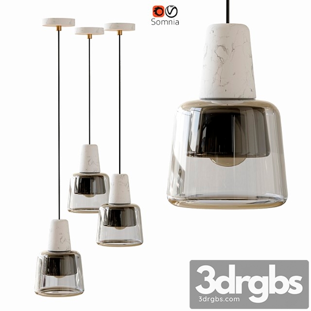 Pendant Lamp Corner Design Somnia 3dsmax Download - thumbnail 1