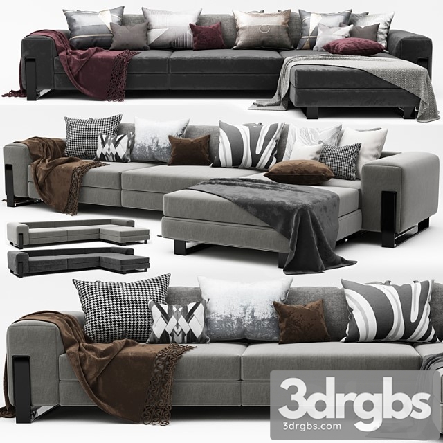 Modern sofa_2 2 3dsmax Download - thumbnail 1