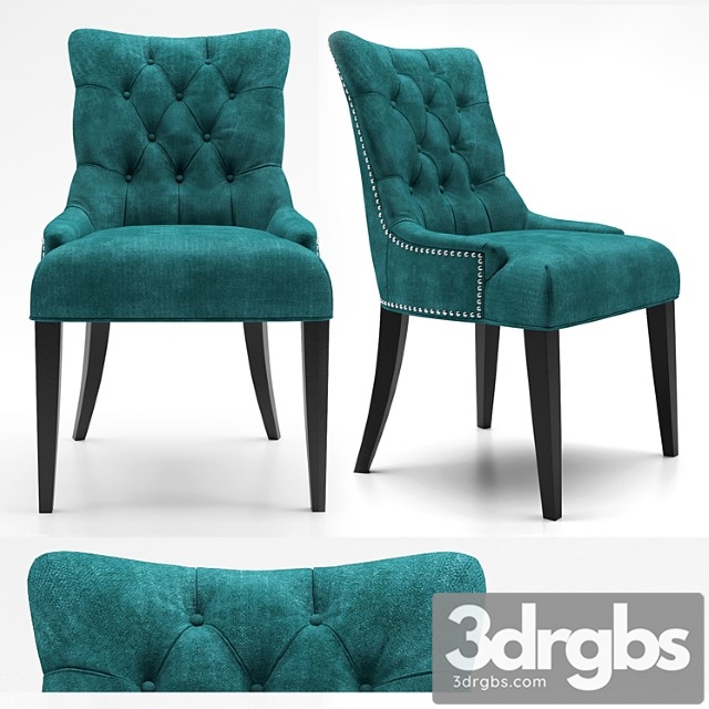 Regent upholstered dining chair 2 3dsmax Download - thumbnail 1