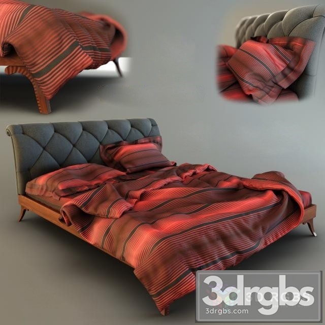 Annibale Bed 3dsmax Download - thumbnail 1