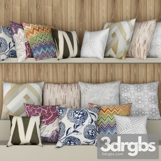 Collection Of Pillows 02 3dsmax Download - thumbnail 1