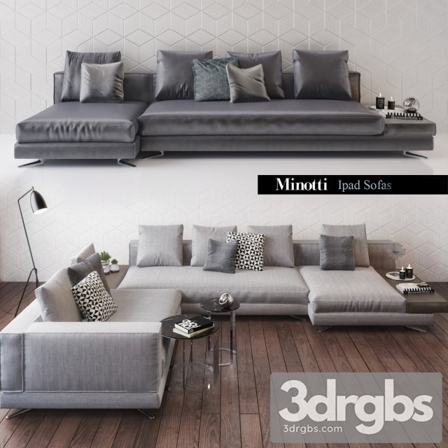 Minotti sofa 03 3dsmax Download