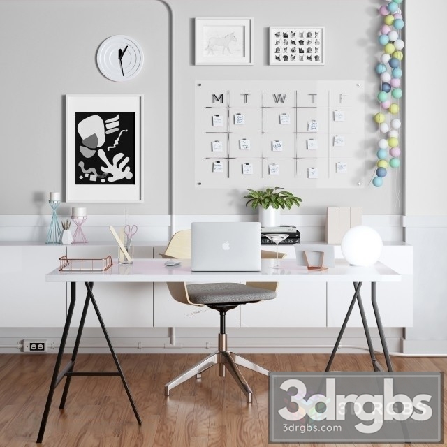 Ikea Home Office 3dsmax Download - thumbnail 1